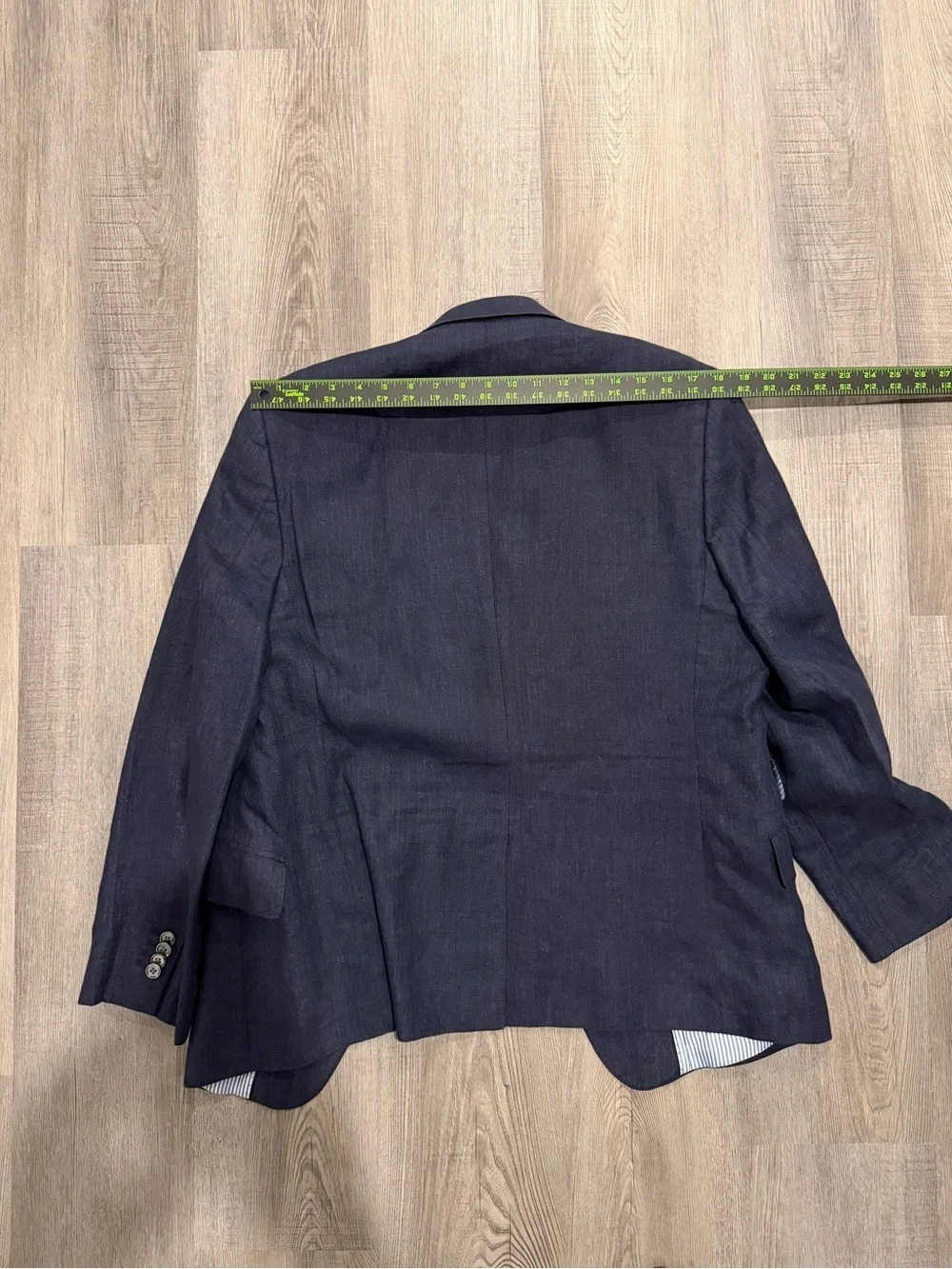 Banana Republic Navy Linen 3 Pocket Suit